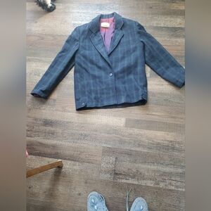 Vintage Petites de Hobnobber Toronto plaid blazer in size 5/6 Petite. True Vntg